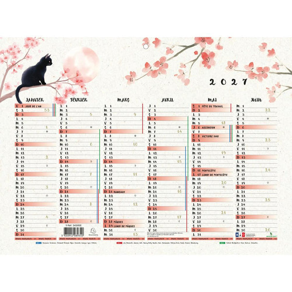 EXA Calendrier Sapporo Carpes Koï 2027