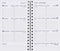 AGM Agenda Moderne Recharge Spiralée Hebdoplan - Semainier - Tranche Blanche