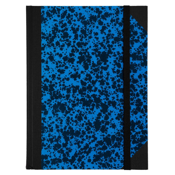 DPHN Carnet Marbré 22x17 Ligné 192p Elastique-Carnet-Le Dauphin-Bleu-Papeterie du Dôme
