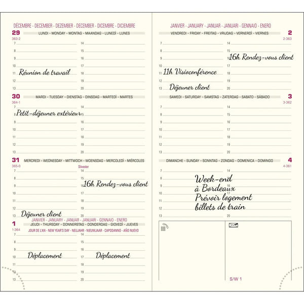 EXA Recharge Agenda Eurotime 16 Semainier-Recharge Agenda-Exacompta-Papeterie du Dôme