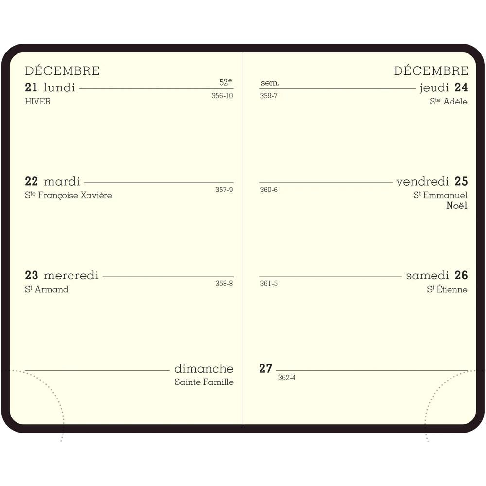 EXA Recharge Agenda Semainier 7.5x11.5-Recharge Agenda-Exacompta-2027-Papeterie du Dôme