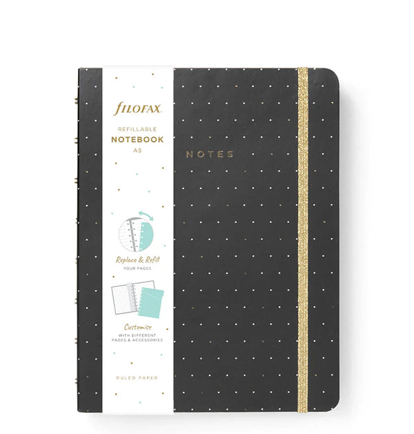 FFX Notebook Moonlight A5-Notebook A5-Filofax-Noir-Papeterie du Dôme