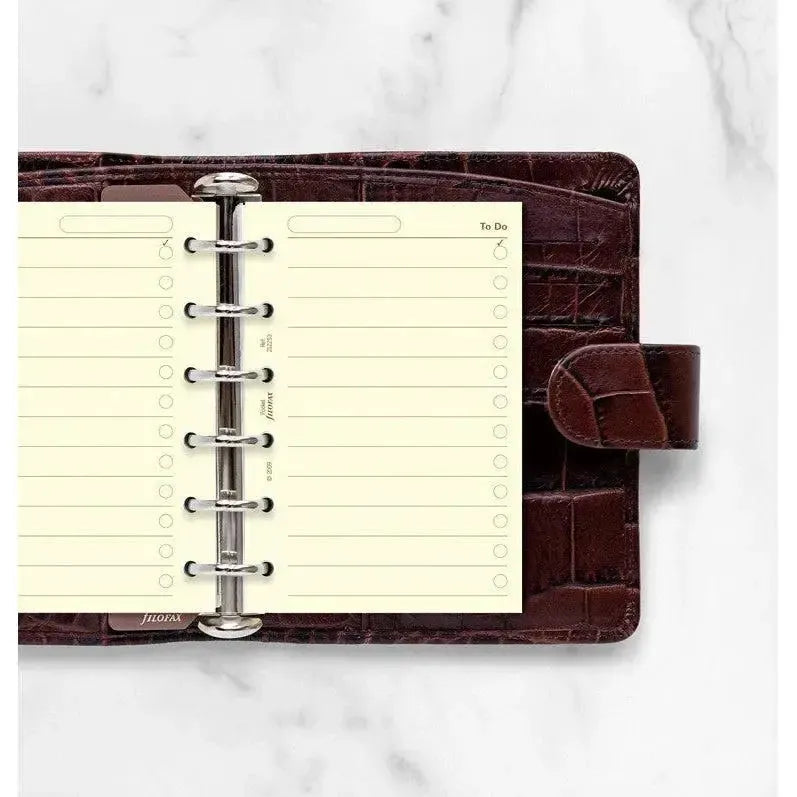 FFX Recharge Pocket Cream To Do-Autres Recharges Agenda-Filofax-Papeterie du Dôme