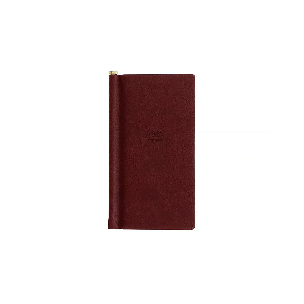 LTT Origin Slim Carnet d'Adresse-Carnet d'adresse-Letts-Chocolate-Papeterie du Dôme