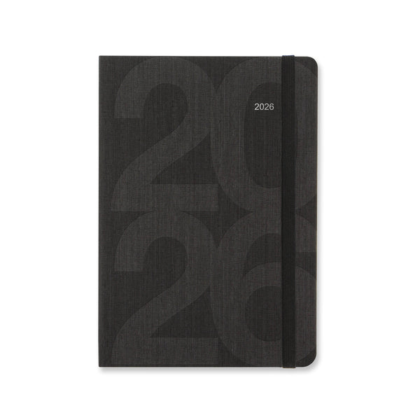 Letts Agenda Block A5 Semainier-Agenda-Letts-2026-Noir-Papeterie du Dôme