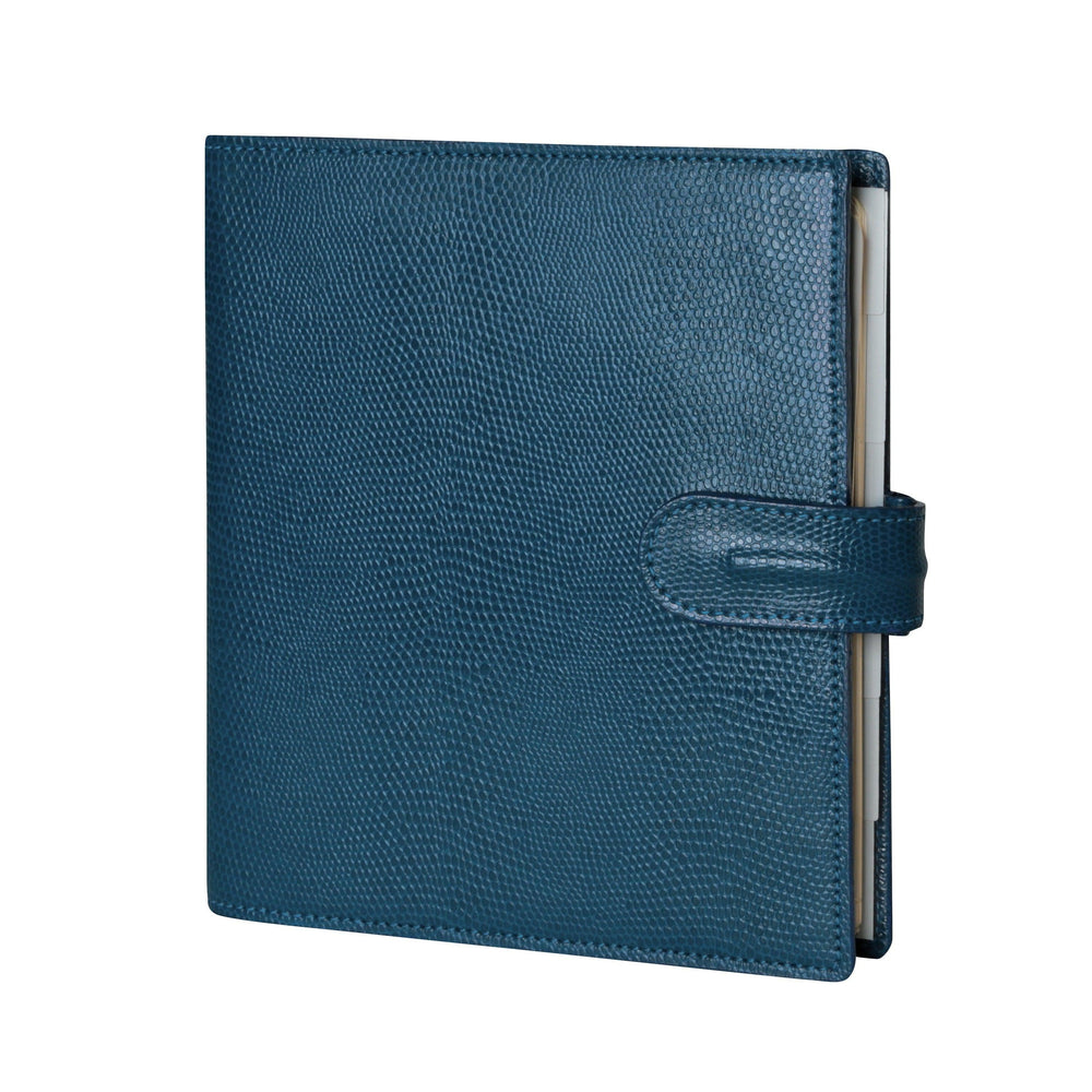 MGN Agenda Orgnaiseur AK17 Borneo Patte-Agenda Cuir-Mignon-Bleu canard-Papeterie du Dôme