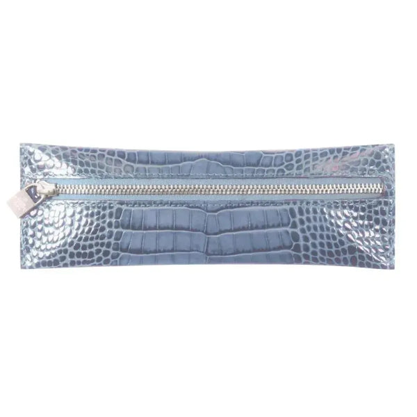 MGN Trousse Plate Zip Savannah-Trousse-Mignon-Bleu acier-Papeterie du Dôme