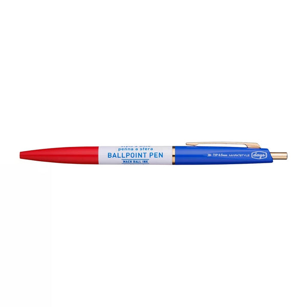 MKS 3-Section Anterique x Days Stylo Bille-Stylo Bille-Mark's-Red Blue-Papeterie du Dôme