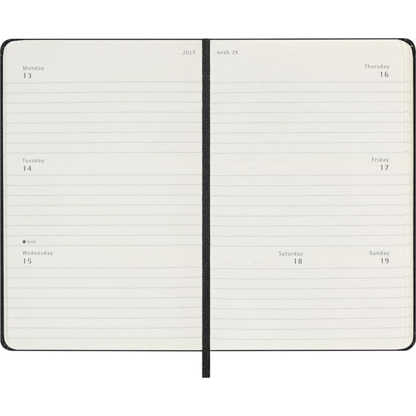MSK Agenda Semainier Horizontal Rigide 12 mois-Agenda-Moleskine-Papeterie du Dôme