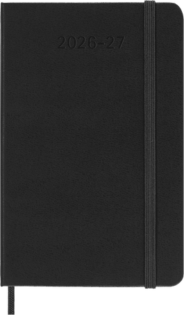 MSK Agenda Semainier Horizontal Rigide 18 mois-Agenda-Moleskine-2026-2027-Noir-Pocket 9x14-Papeterie du Dôme