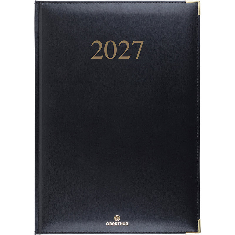 OBE Agenda Semainier de Bureau 30 Kiev-Agenda-Oberthur-2027-Noir-Papeterie du Dôme