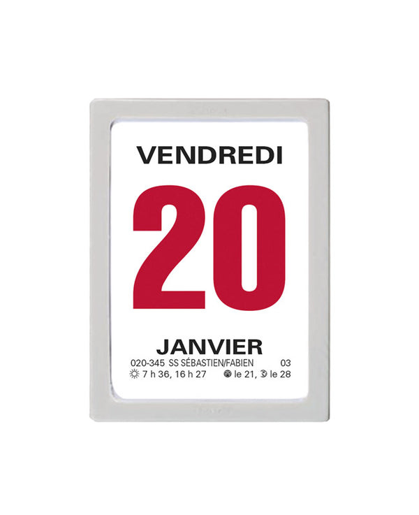 OBE Calendrier à Effeuiller 47x63 Gris-Agenda-Oberthur-Papeterie du Dôme