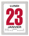 OBE Leaf Calendar 76x95 Gray