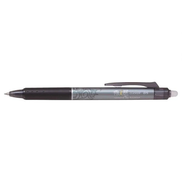 PLT FriXion Roller Ball Clicker Fin-Stylo Roller-Pilot Basics-Noir-Papeterie du Dôme
