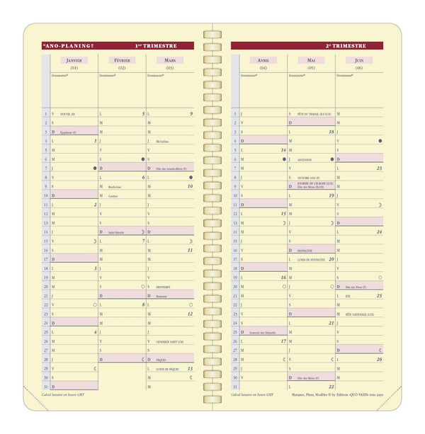 QVD Recharge Agenda Italnote S-Recharge Agenda-Quo Vadis-Papeterie du Dôme
