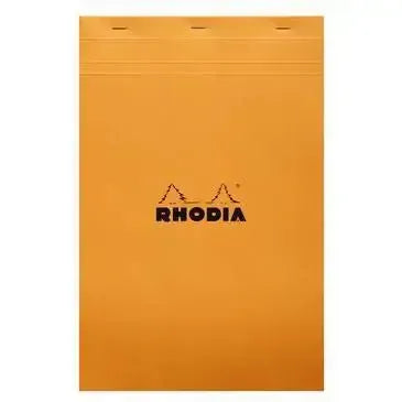 RHD Bloc N°19 Noir A4+-Bloc-Rhodia-Petits Carreaux-Orange-Papeterie du Dôme