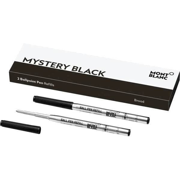 Recharge Stylo Bille Montblanc-Recharge Stylos-Montblanc-Noir-B Large-Papeterie du Dôme