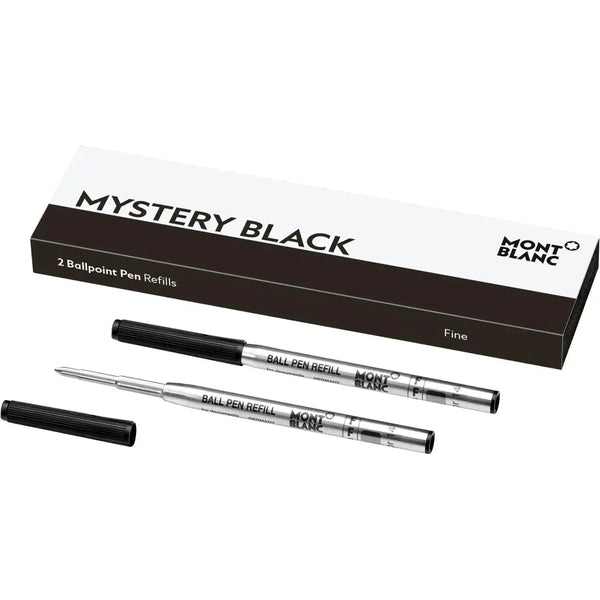 Recharge Stylo Bille Montblanc-Recharge Stylos-Montblanc-Noir-F Fin-Papeterie du Dôme