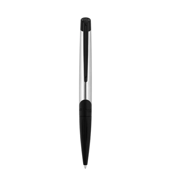 Stylo Bille S.T. Dupont Défi Millenium Chrome/Noir-Stylo Bille-S.T. Dupont-Papeterie du Dôme