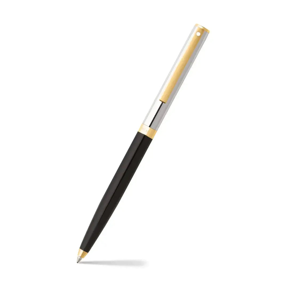 Stylo Bille Sheaffer Sagaris Noir Chrome et Doré-Stylo Bille-Sheaffer-Papeterie du Dôme