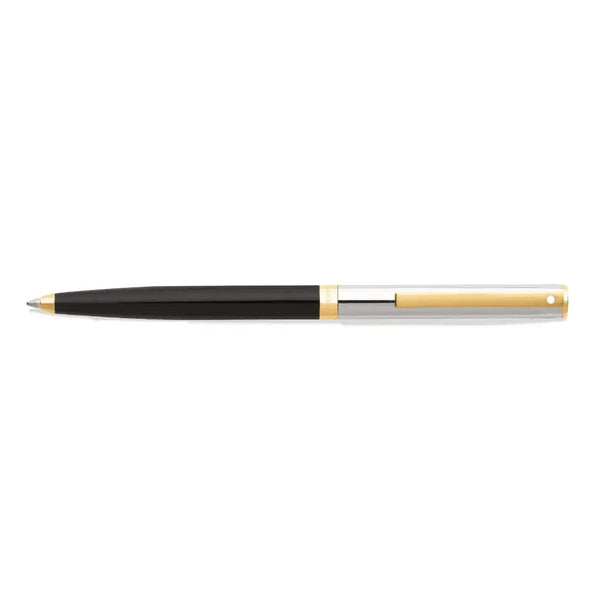 Stylo Bille Sheaffer Sagaris Noir Chrome et Doré-Stylo Bille-Sheaffer-Papeterie du Dôme