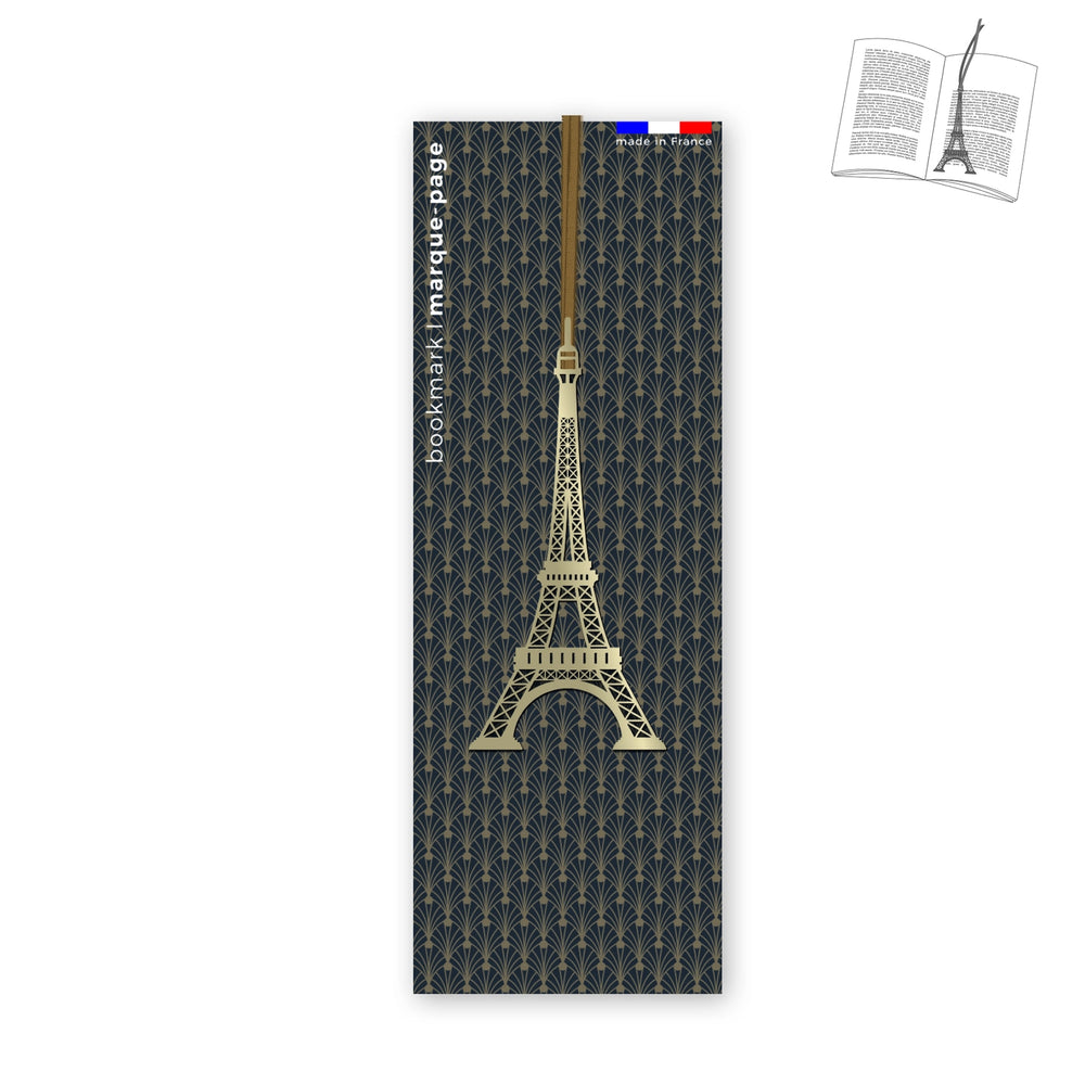 TSP Marque Page Métal Tour Eiffel-Marque Pages-Tout Simplement-Métal Doré-Papeterie du Dôme