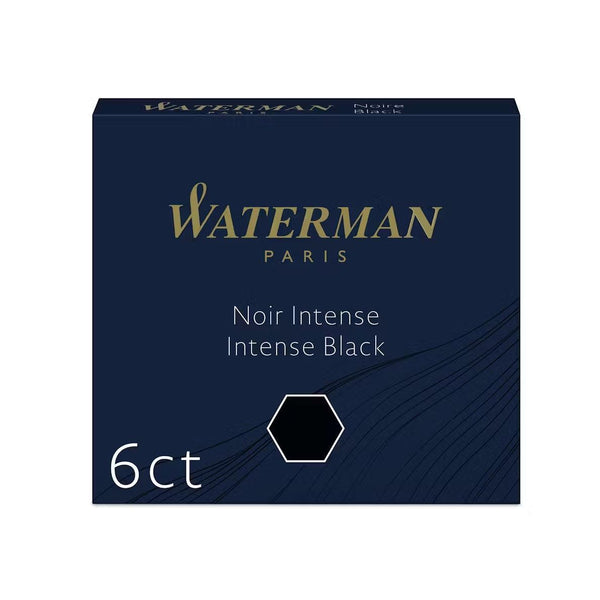 WMN Cartouches Encre Courtes-Encre-Waterman-Noir Intense-Papeterie du Dôme