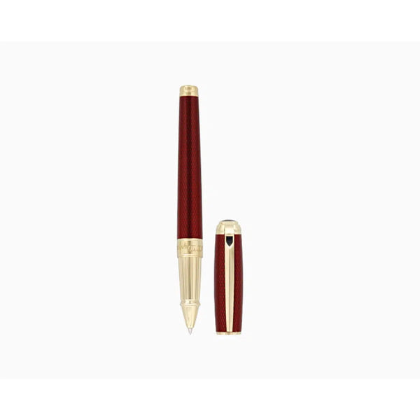 Stylo Roller S.T. Dupont D Line Large Rouge-Stylo Roller-S.T. Dupont-Papeterie du Dôme