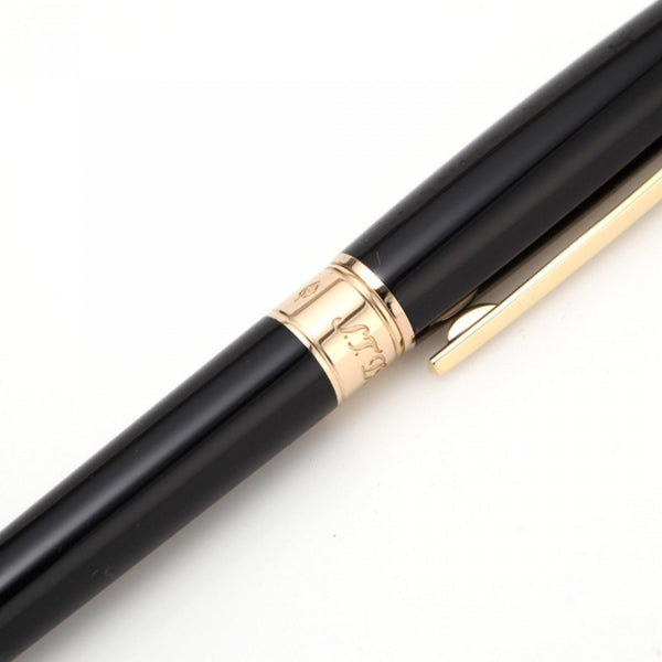 Stylo Roller S.T. Dupont D Line Médium Noir Or-Stylo Roller-S.T. Dupont-Papeterie du Dôme