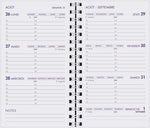 AGM Agenda Moderne Recharge Spiralée Hebdoplan - Semainier - Tranche Blanche-Recharge Agenda-Agenda Moderne-Papeterie du Dôme