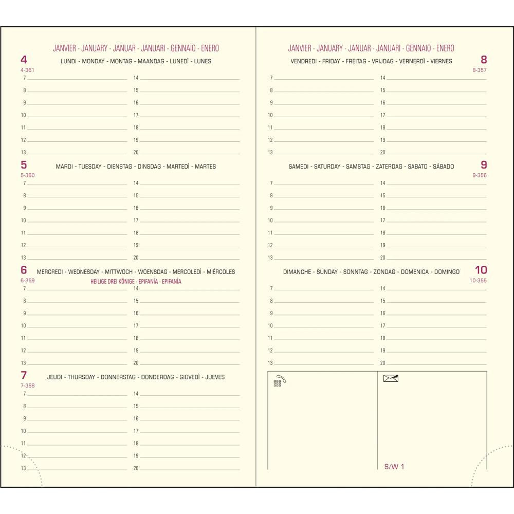 EXA Recharge Agenda Eurotime 16 Semainier-Recharge Agenda-Exacompta-Papeterie du Dôme