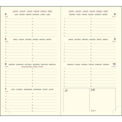 EXA Recharge Agenda Eurotime 16 Semainier-Recharge Agenda-Exacompta-Papeterie du Dôme
