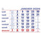 EXA Refill Calendar Block Single for Easel