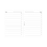 FFX A5 Accessoire Feuilles To Do-Recharge-Filofax-Papeterie du Dôme
