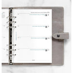 FFX A5 Agenda Semaine/2Pages Horizontal 5 Langues-Recharge Agenda-Filofax-Papeterie du Dôme