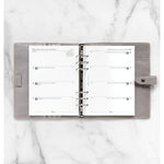 FFX A5 Agenda Semaine/2Pages Horizontal 5 Langues-Recharge Agenda-Filofax-Papeterie du Dôme