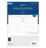 FFX A5 Agenda Semaine/2Pages Verticale FR-Recharge Agenda-Filofax-2027-Papeterie du Dôme