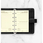 FFX Mini Agenda 1Jour/Page 4Langues Avec Heures Crème-Recharge Agenda-Filofax-Papeterie du Dôme