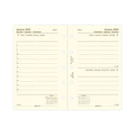 FFX Mini Agenda 1Jour/Page 4Langues Avec Heures Crème-Recharge Agenda-Filofax-Papeterie du Dôme