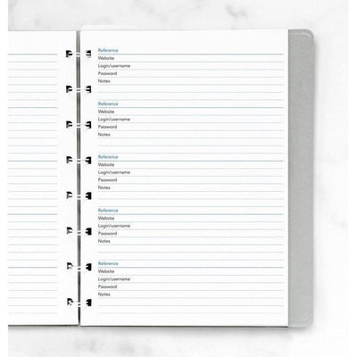 FFX Notebook A5 Mot de Passe-Recharge-Filofax-Papeterie du Dôme