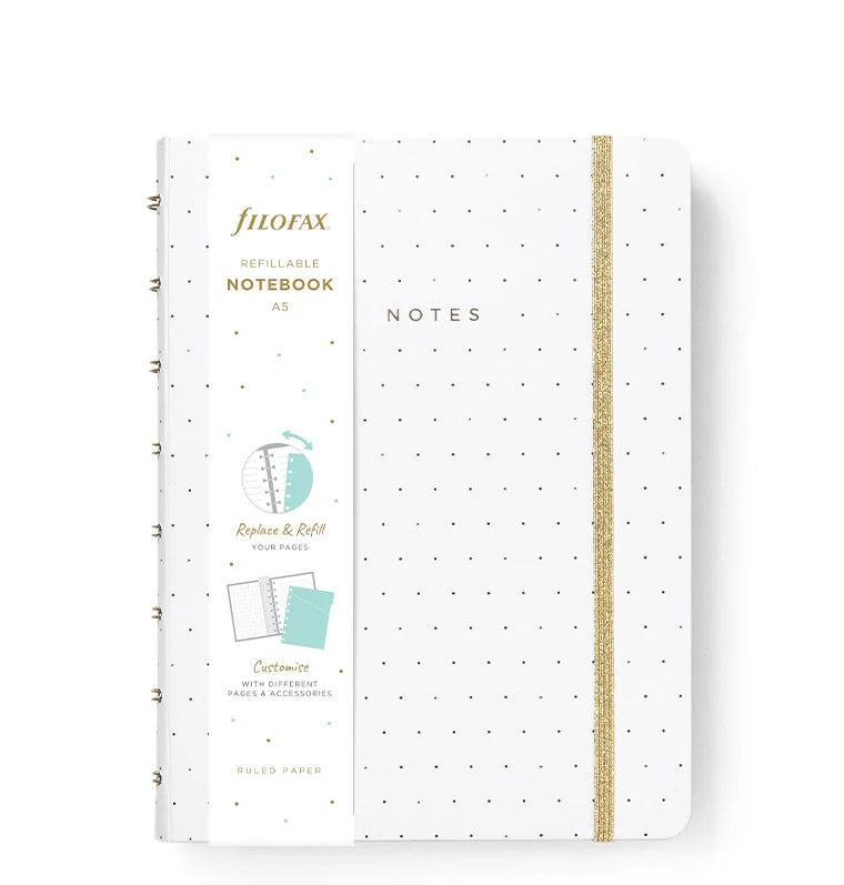 FFX Notebook Moonlight A5-Notebook A5-Filofax-Blanc-Papeterie du Dôme