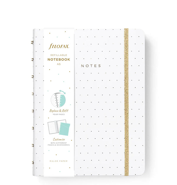 FFX Notebook Moonlight A5-Notebook A5-Filofax-Blanc-Papeterie du Dôme