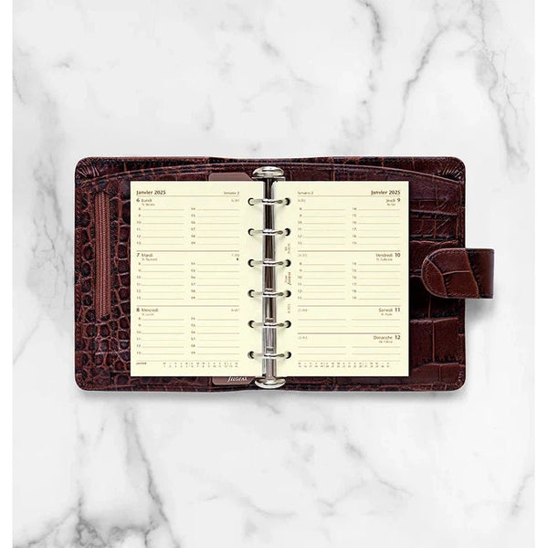 FFX Pocket Agenda Semaine/2Pages FR Crème-Recharge-Filofax-Papeterie du Dôme