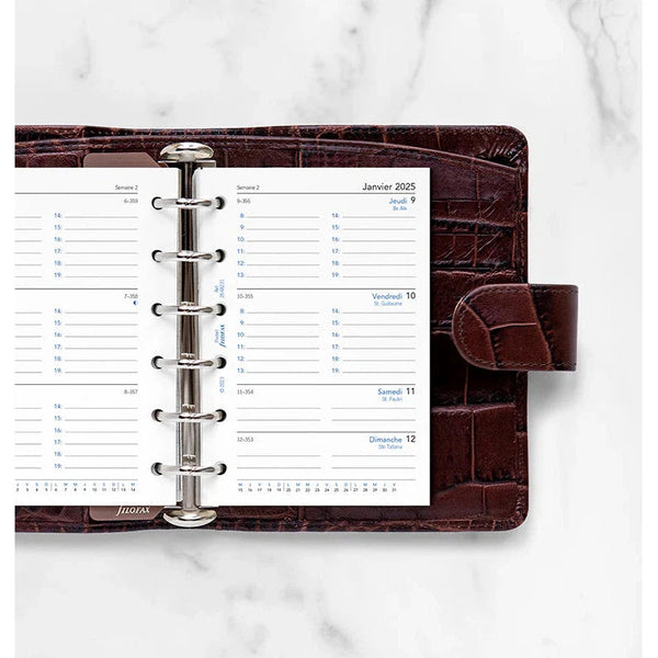 FFX Pocket Agenda Semaine/2Pages FR-Recharge-Filofax-Papeterie du Dôme