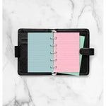 FFX Recharge Mini Feuilles Lignées Assorties Pastel-Recharge-Filofax-Papeterie du Dôme