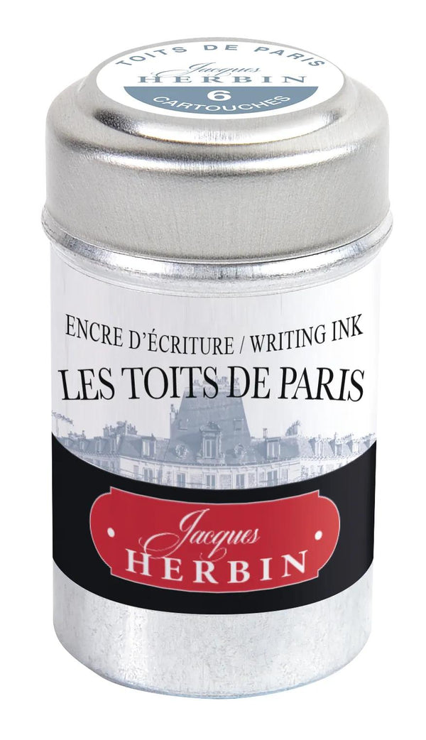 HERBIN Boite 6 Cartouches Paris-Encre-Herbin-Les toits de Paris-Papeterie du Dôme