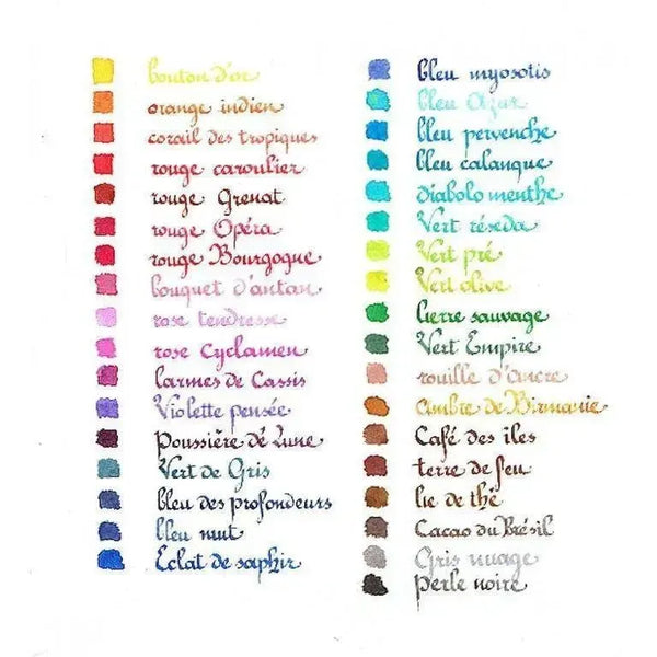 Herbin Boite de 6 Cartouches-Encre-Herbin-Papeterie du Dôme