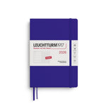 LCHT Agenda A5 Semainier & Carnet Pointillés Rigide - Anglais-Agenda-Leuchtturm 1917-2026-Ink-A5-Papeterie du Dôme