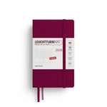 LCHT Agenda A6 Journalier Rigide - Anglais-Agenda-Leuchtturm 1917-2026-Port red-A6-Papeterie du Dôme