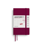 LCHT Agenda A6 Semainier Souple - Anglais-Agenda-Leuchtturm 1917-2026-Port red-A6-Papeterie du Dôme